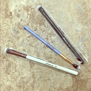 LOT OF 3 Makeup Brushes; 2 Eyeshadow, 1 Concealer